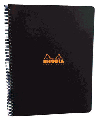 NOTEBOOK RHODIA CLASSIC WIRO A4 LINED BLACK