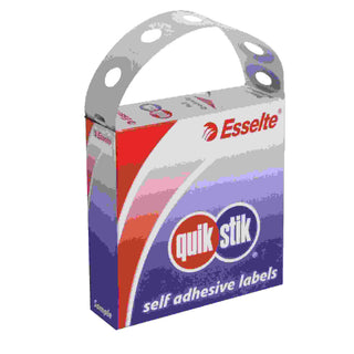 LABELS QUIK STIK PLASTIC EYELETS WHITE 500 PACK