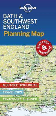 Lonely Planet Bath and Southwest England Planning Map