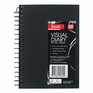 Visual Diary Jasart A6 60 Page Spiral