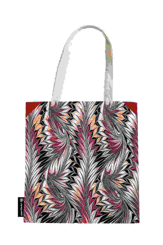 Cockerell Marbled Paper Rubedo : Canvas Tote Bag