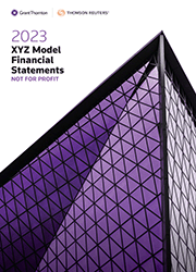 XYZ Model Financial Statements : Not For Profit 2023