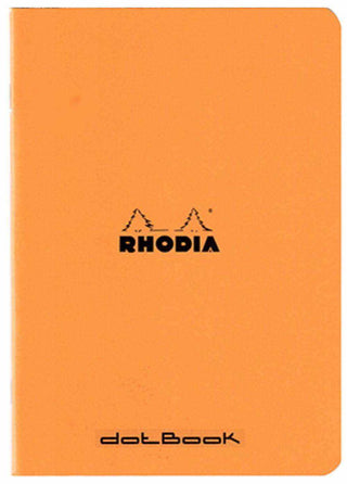 NOTEBOOK RHODIA CLASSIC STAPLED A5 DOT ORANGE