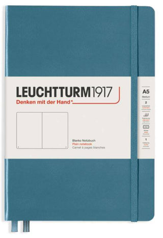 JOURNAL LEUCHTTURM 1917 MEDIUM PLAIN STONE BLUE