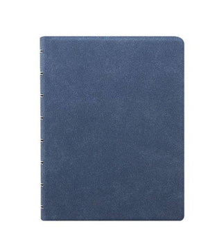 NOTEBOOK FILOFAX REFILLABLE A5 BLUE SUEDE