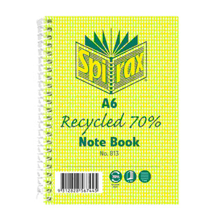 NOTEBOOK SPIRAX A6 RECYCLED