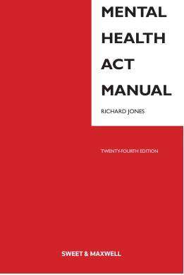 Mental Health Act Manual