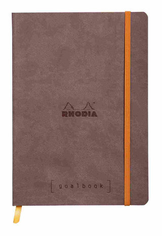 NOTEBOOK RHODIARAMA GOALBOOK A5 DOT CHOCOLATE