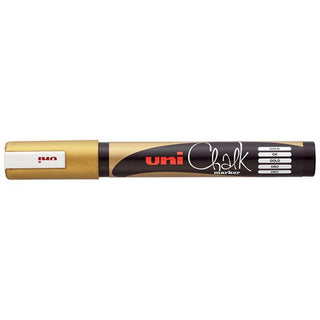 Chalk Marker Uni 1.8-2.5mm Bullet Tip Gold