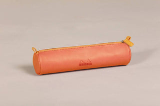 PENCIL CASE RHODIARAMA ROUND TANGERINE