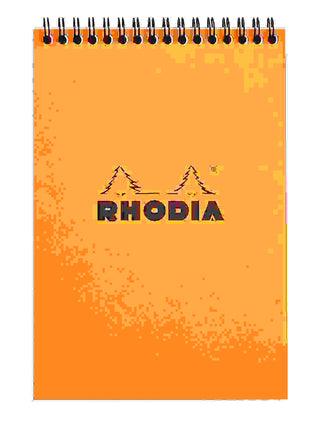 PAD BLOC RHODIA WIRO A5 LINED ORANGE