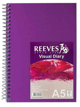 Visual Diary Reeves A5 Purple Cover