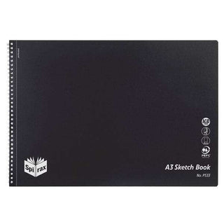 Sketch Book Spirax P533 A3 Landscape Black