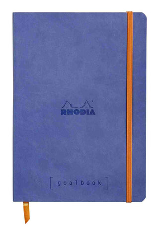 NOTEBOOK RHODIARAMA GOALBOOK A5 DOT SAPPHIRE