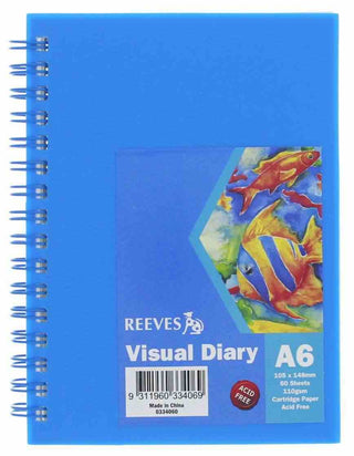 Visual Diary Reeves A6 Blue Cover