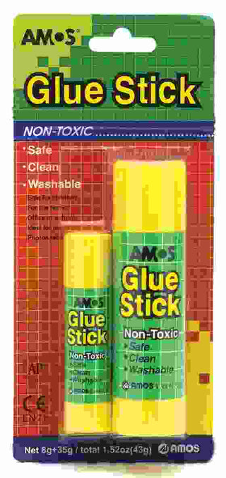 GLUE STICK AMOS MULTIPACK 35GM + 8GM