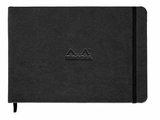 NOTEBOOK RHODIA WEBNOTEBOOK A5 LANDSCAPE PLAIN BLACK