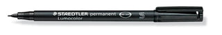 MARKER STAEDTLER LUMOCOLOR PERMANENT SUPERFINE BLACK