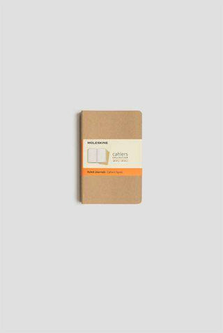 JOURNAL MOLESKINE CAHIERS POCKET RULED KRAFT SET OF 3