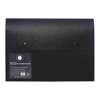 DOCUMENT WALLET OSC ECO A4 DOMED BLACK