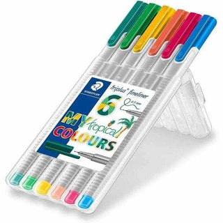 Pen Staedtler Triplus Fineliner Tropical 6 Pack