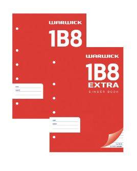 2 x 1B8 Extra Punched Exercise Books