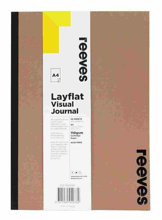 Visual Diary Reeves Layflat A4 Kraft