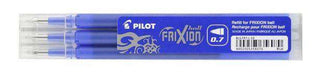 PEN REFILL PILOT FRIXION 0.7MM 3 PACK BLUE