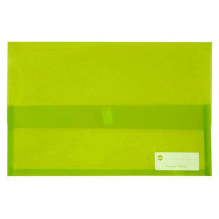 Document Wallet Marbig Polypick Translucent Lime