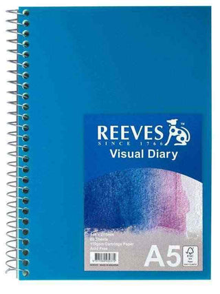 Visual Diary Reeves A5 Blue Cover