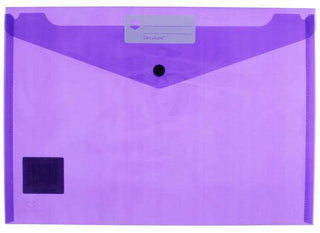 Document Wallet Marbig A4 Doculope Purple