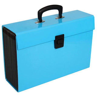 EXPANDING FILE CASE FM VIVID 19 POCKET BLUE