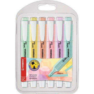 Highlighter Stabilo Swing Cool Pastel 6 Pack