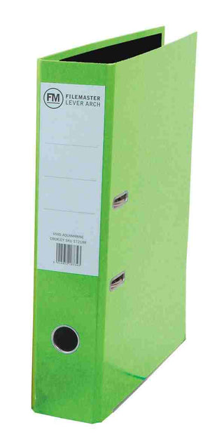 LEVER ARCH FILE FM VIVID FOOLSCAP LIME GREEN