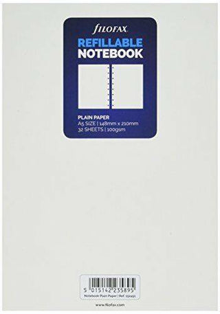 Notebook Refill Filofax Refillable A5 Plain