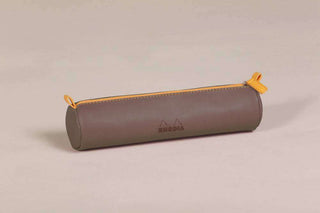 PENCIL CASE RHODIARAMA ROUND CHOCOLATE