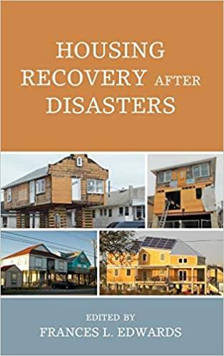 Housing Recovery after Disasters