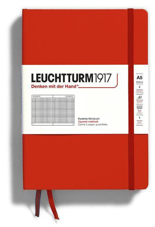 JOURNAL LEUCHTTURM 1917 MEDIUM SQUARED FOX RED