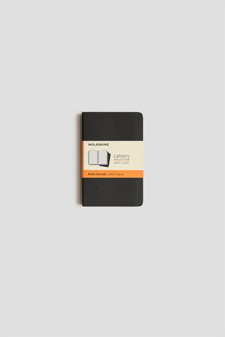 JOURNAL MOLESKINE CAHIERS POCKET RULED BLACK SET OF 3